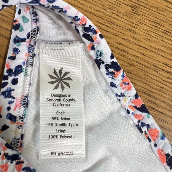 ATHLETA Barbados Delicate Floral Bikini Swimsuit Top Womens XS - Picture 6 of 7